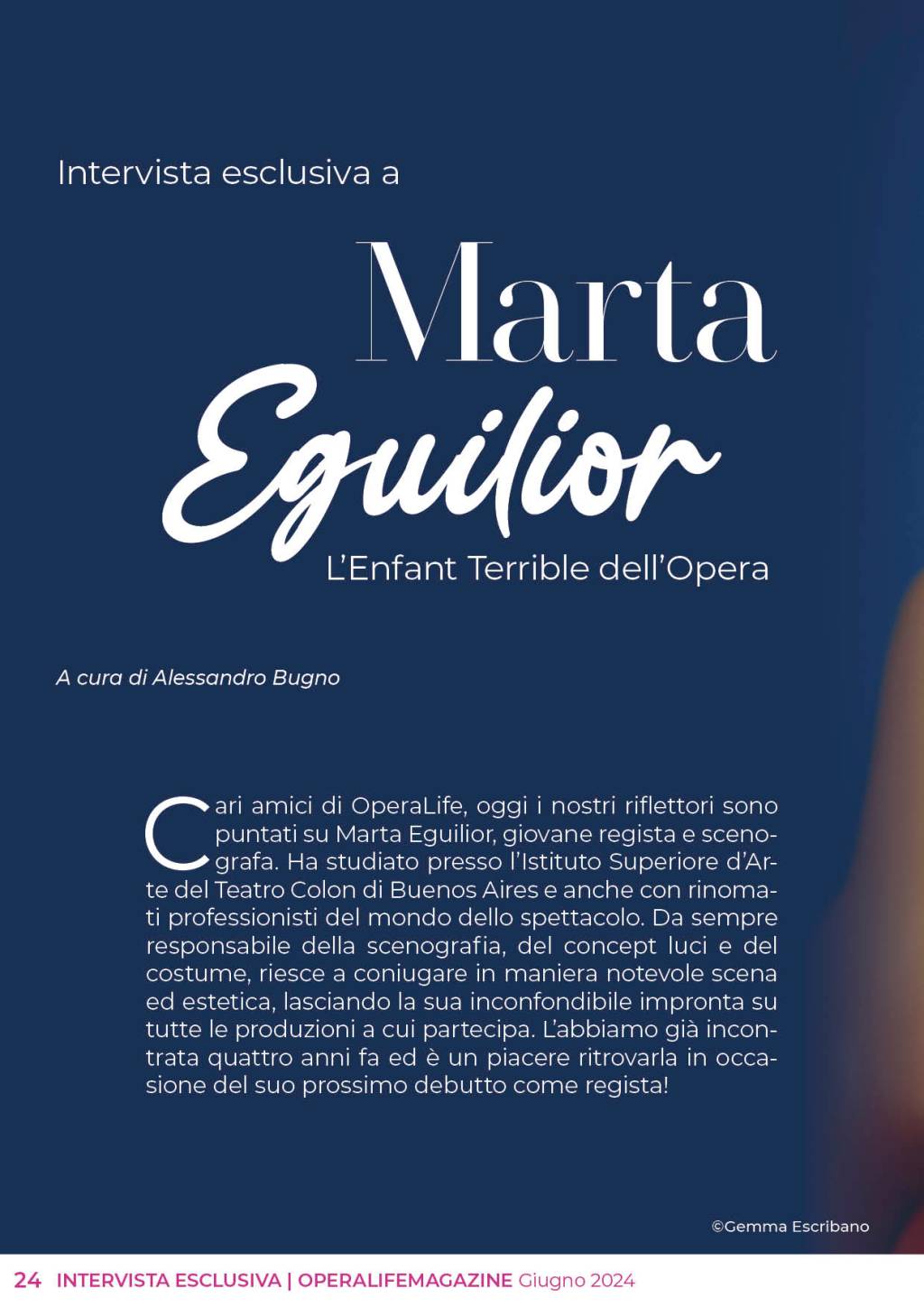 Intervista a Marta Eguilior, l’Enfant Terrible dell’Opera